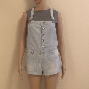 NWOT denim short-all